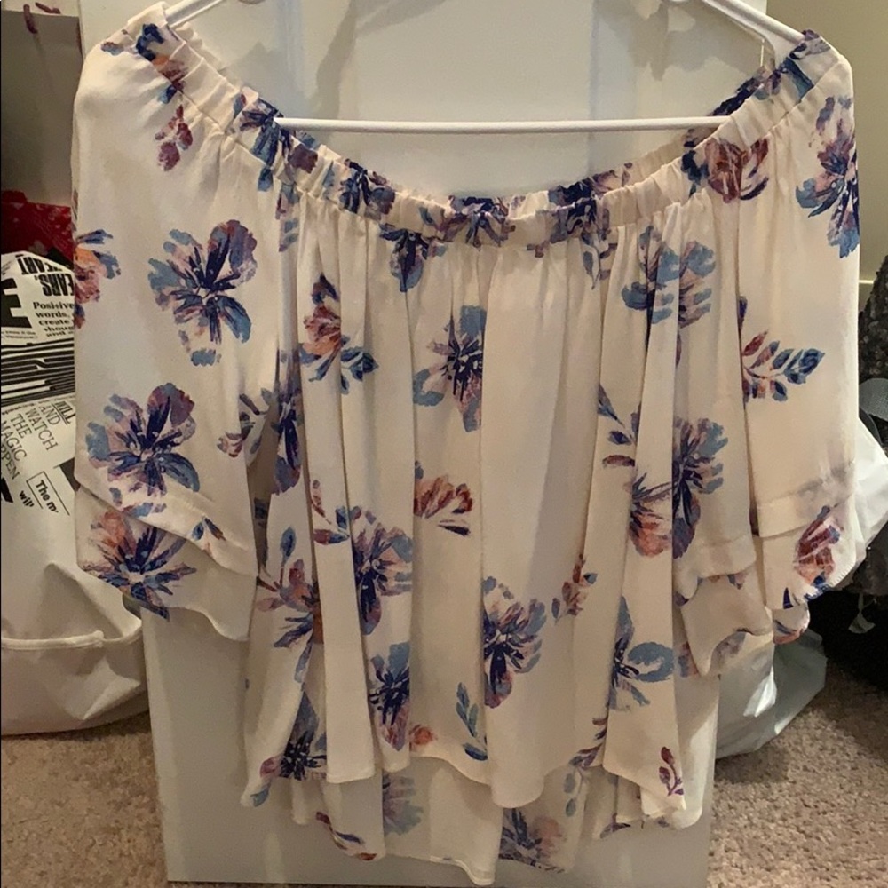 Off the shoulder floral top
